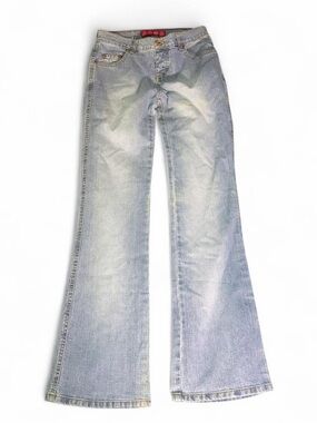 Vtg GLO Y2K Low Rise Flare Jeans 💎✨